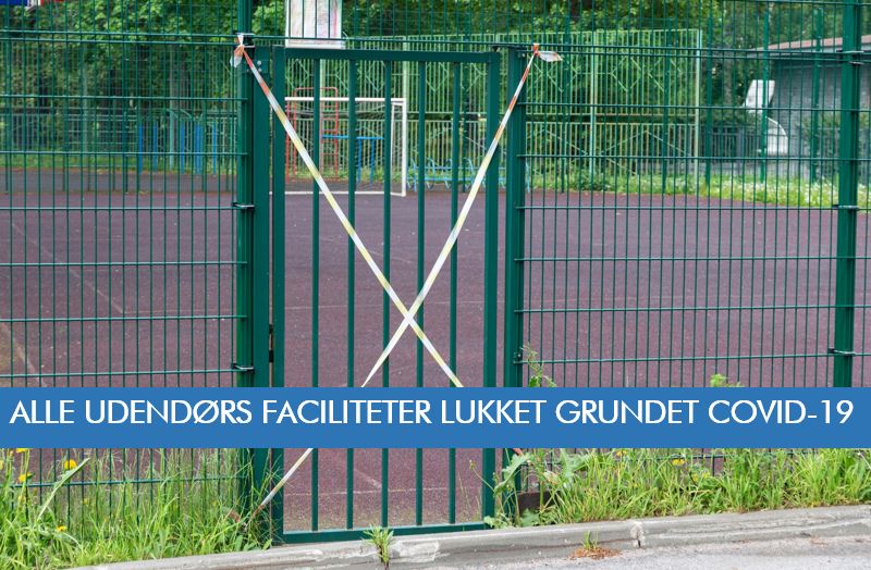 Nedlukning af udendørs idrætsfaciliteter