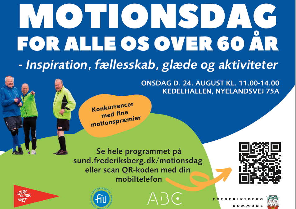 MOTIONSDAG I KEDELHALLEN FOR 60+ D. 24 AUGUST!